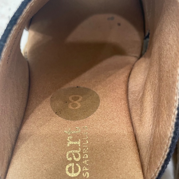 PASEART Espadrilles {8/39}Navy Blue Suede Wedges Crossband - Picture 9 of 10